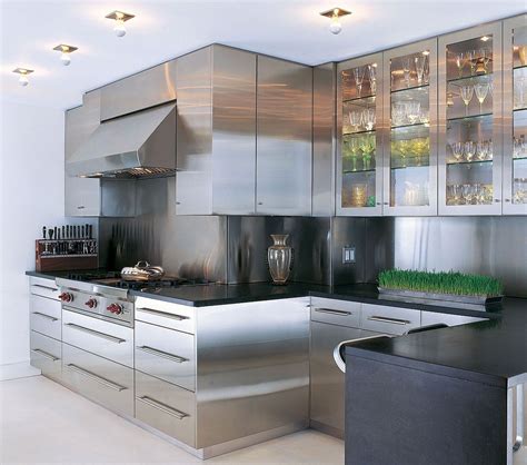 best stainless steel cabinets for kitchen|stainless steel cabinets and countertops.